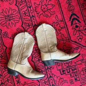 Black and Tan Western Boots made in USA leather